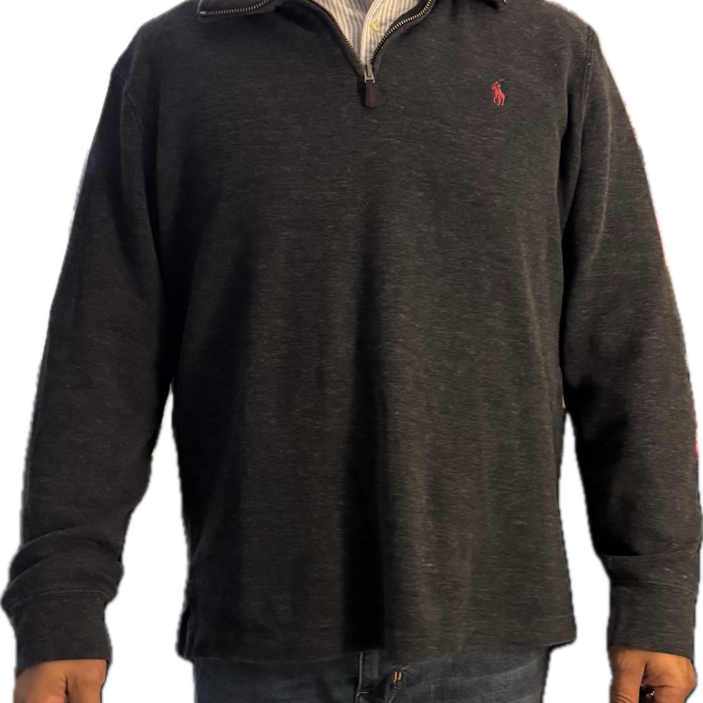 Polo Ralph Lauren Dark Gray Zip Up Sweater